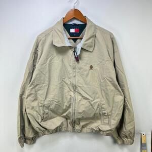 Vintage 90s Tommy Hilfiger Harrington Jacket Beige XL